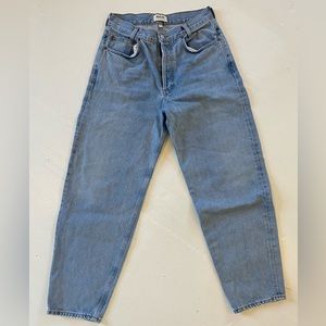 Agolde High-Rise Jeans Tapered Light Blue size 29